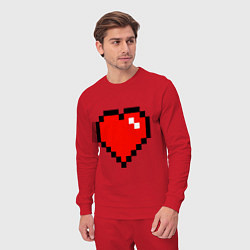 Костюм хлопковый мужской Minecraft Lover, цвет: красный — фото 2