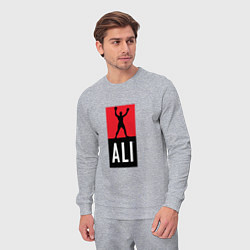 Костюм хлопковый мужской Ali by boxcluber, цвет: меланж — фото 2