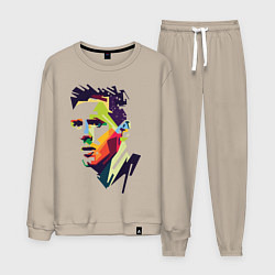 Костюм хлопковый мужской Lionel Messi: fun-art, цвет: миндальный