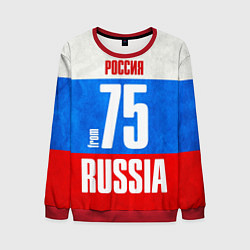 Свитшот мужской Russia: from 75, цвет: 3D-красный