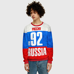 Свитшот мужской Russia: from 92, цвет: 3D-красный — фото 2