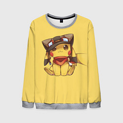 Свитшот мужской Pikachu, цвет: 3D-меланж