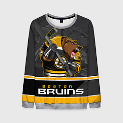 Свитшот мужской Boston Bruins, цвет: 3D-меланж