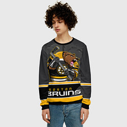 Свитшот мужской Boston Bruins, цвет: 3D-черный — фото 2