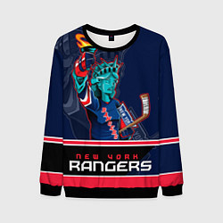 Свитшот мужской New York Rangers, цвет: 3D-черный