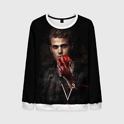 Свитшот мужской Stefan Salvatore V3, цвет: 3D-белый