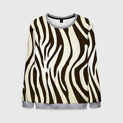 Свитшот мужской Шкура зебры, цвет: 3D-меланж