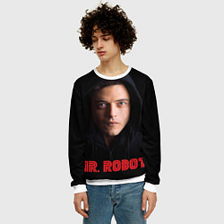 Свитшот мужской Mr. Robot, цвет: 3D-белый — фото 2