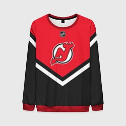 Свитшот мужской NHL: New Jersey Devils, цвет: 3D-красный