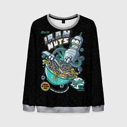 Свитшот мужской Iron Nuts, цвет: 3D-меланж