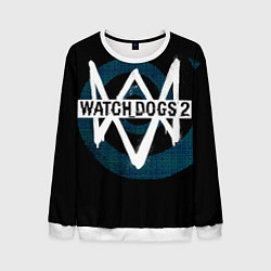 Свитшот мужской Watch Dogs 2, цвет: 3D-белый