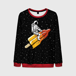Свитшот мужской Сладкая ракета, цвет: 3D-красный