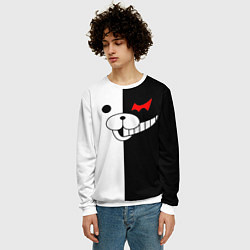Свитшот мужской Monokuma, цвет: 3D-белый — фото 2