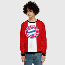 Свитшот мужской Bayern FC: Red line, цвет: 3D-черный — фото 2