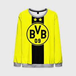 Свитшот мужской BVB FC: Yellow line, цвет: 3D-меланж