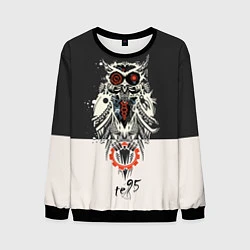 Свитшот мужской TDD Owl 95, цвет: 3D-черный