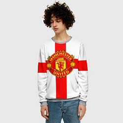 Свитшот мужской Manchester Utd: England, цвет: 3D-меланж — фото 2