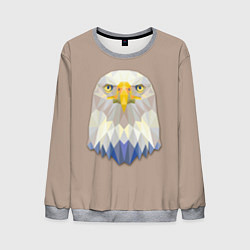 Свитшот мужской Геометрический орел, цвет: 3D-меланж