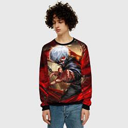 Свитшот мужской Blood, цвет: 3D-черный — фото 2