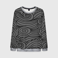 Свитшот мужской Gray pattern, цвет: 3D-меланж