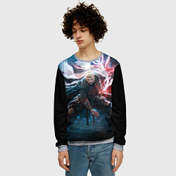 Свитшот мужской Ni-Oh, цвет: 3D-меланж — фото 2