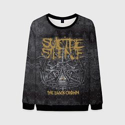 Свитшот мужской Suicide Silence: The Black Crown, цвет: 3D-черный