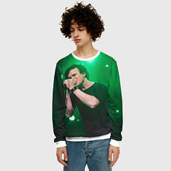 Свитшот мужской The Rasmus: Green style, цвет: 3D-белый — фото 2