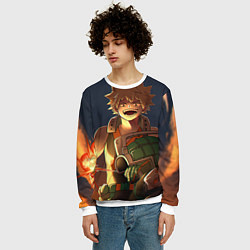 Свитшот мужской Моя геройская академия, цвет: 3D-белый — фото 2