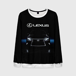 Свитшот мужской Lexus, цвет: 3D-белый