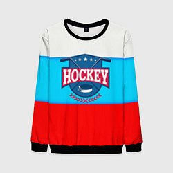 Свитшот мужской Hockey Russia, цвет: 3D-черный