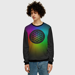 Свитшот мужской Coldplay Colour цвета 3D-черный — фото 2