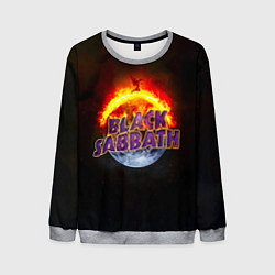 Мужской свитшот Black Sabbath земля в огне
