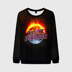 Свитшот мужской Black Sabbath земля в огне, цвет: 3D-черный