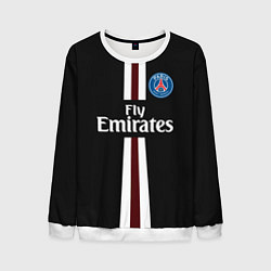 Свитшот мужской PSG FC: Black 2018, цвет: 3D-белый