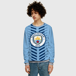 Свитшот мужской FC Manchester City: Creative, цвет: 3D-меланж — фото 2