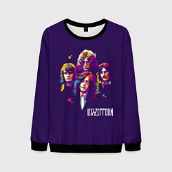 Мужской свитшот Led Zeppelin: Violet Art
