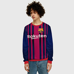 Свитшот мужской FC Barcelona: Rakuten, цвет: 3D-красный — фото 2