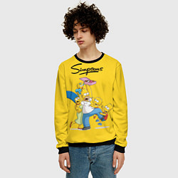 Свитшот мужской Simpsons Family, цвет: 3D-черный — фото 2