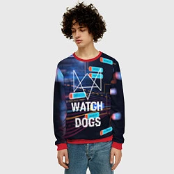 Свитшот мужской Watch Dogs, цвет: 3D-красный — фото 2
