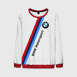 Свитшот мужской BMW Motorsport: White Carbon, цвет: 3D-красный