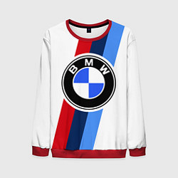 Свитшот мужской BMW M: White Sport, цвет: 3D-красный