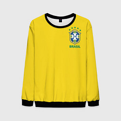 Свитшот мужской Сборная Бразилии, цвет: 3D-черный