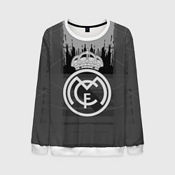 Мужской свитшот FC Real Madrid: Grey Abstract