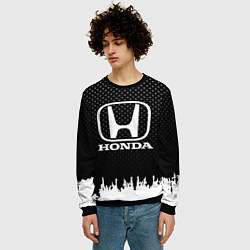 Свитшот мужской Honda: Black Side, цвет: 3D-черный — фото 2