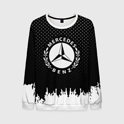 Свитшот мужской Mercedes-Benz: Black Side, цвет: 3D-белый