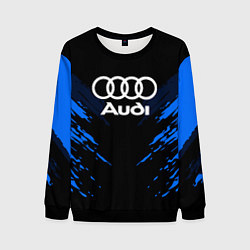 Свитшот мужской Audi: Blue Anger, цвет: 3D-черный