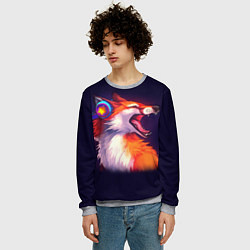 Свитшот мужской Disco Fox, цвет: 3D-меланж — фото 2