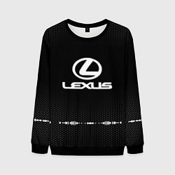 Свитшот мужской Lexus: Black Abstract, цвет: 3D-черный