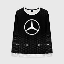 Свитшот мужской Mercedes: Black Abstract, цвет: 3D-белый