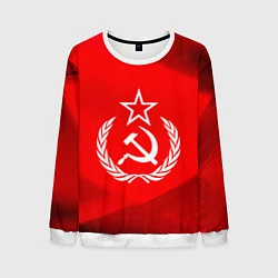 Свитшот мужской Патриот СССР, цвет: 3D-белый